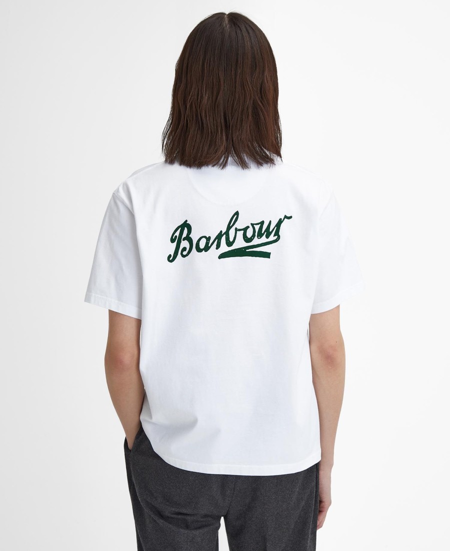 camiseta bowery oversized com estampa gráfica