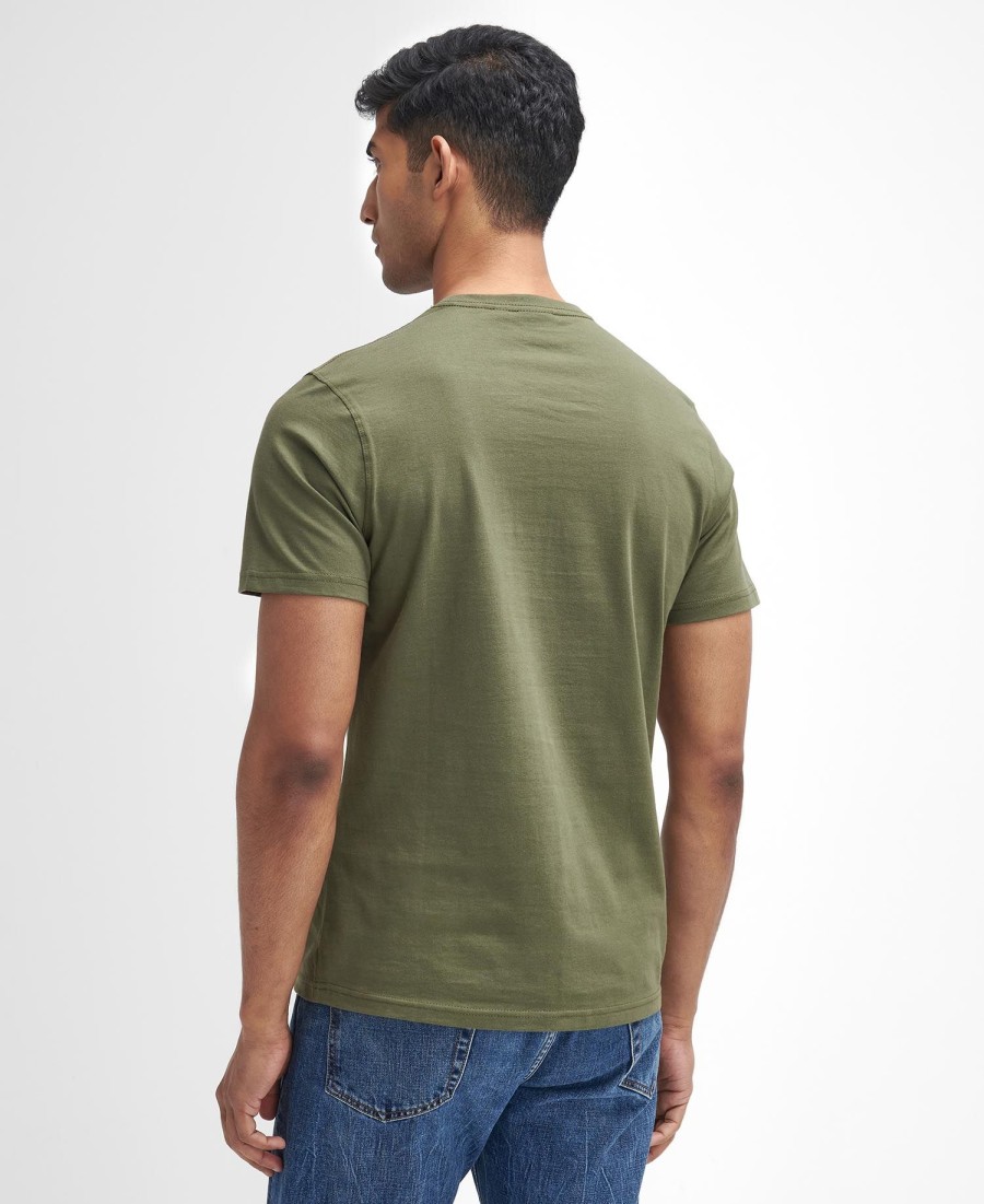 camiseta com estampa de cachorro de campo