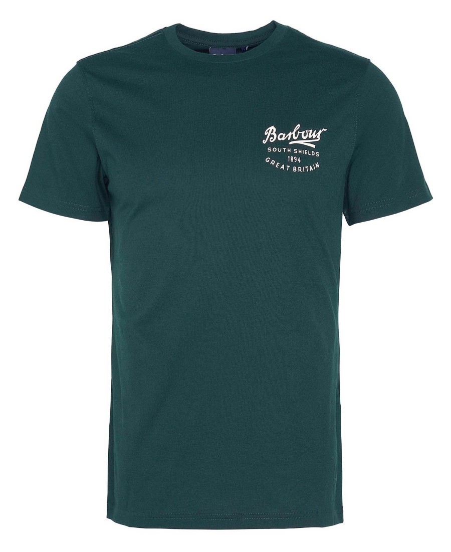 camiseta com estampa de escrita
