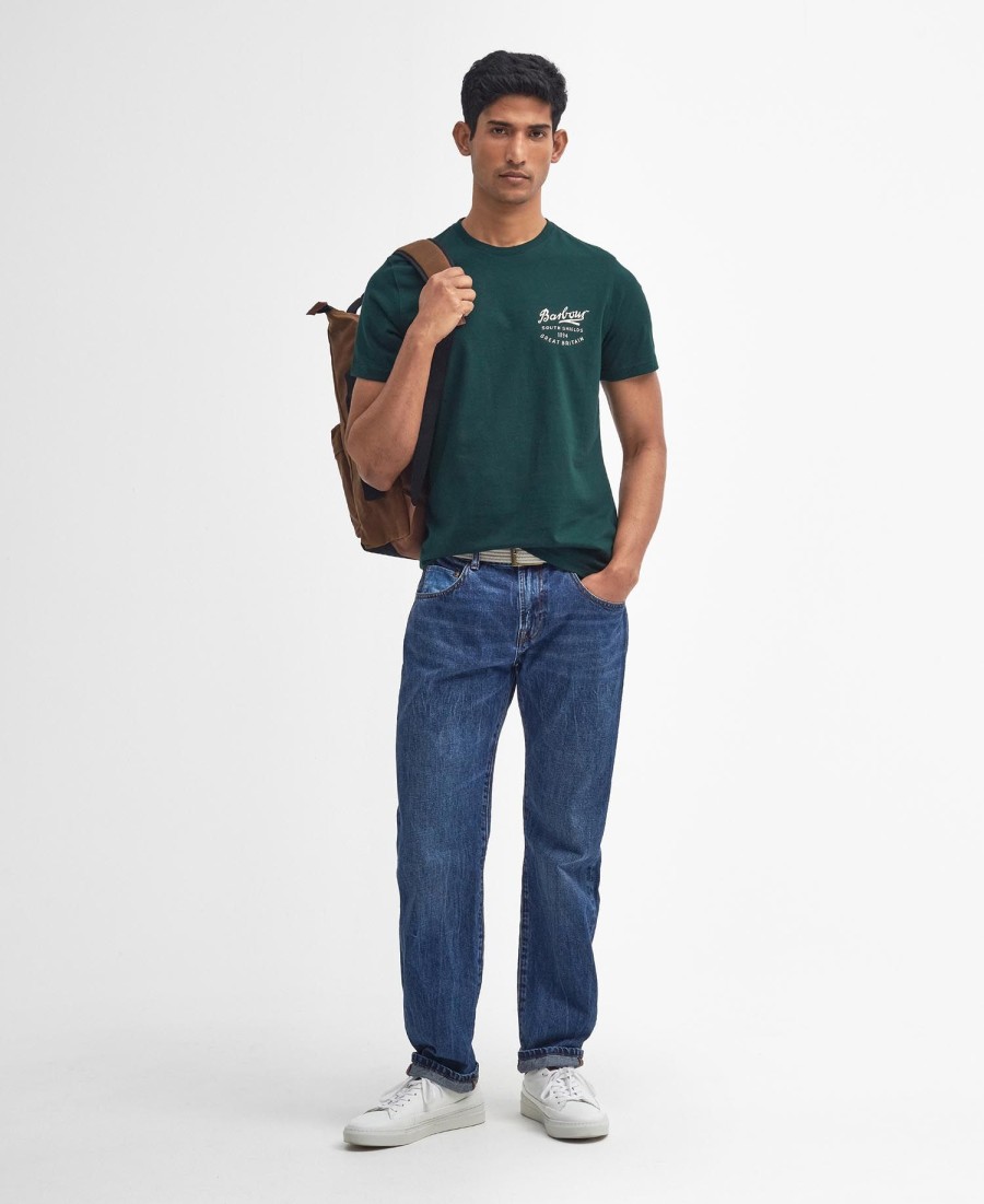 camiseta com estampa de escrita