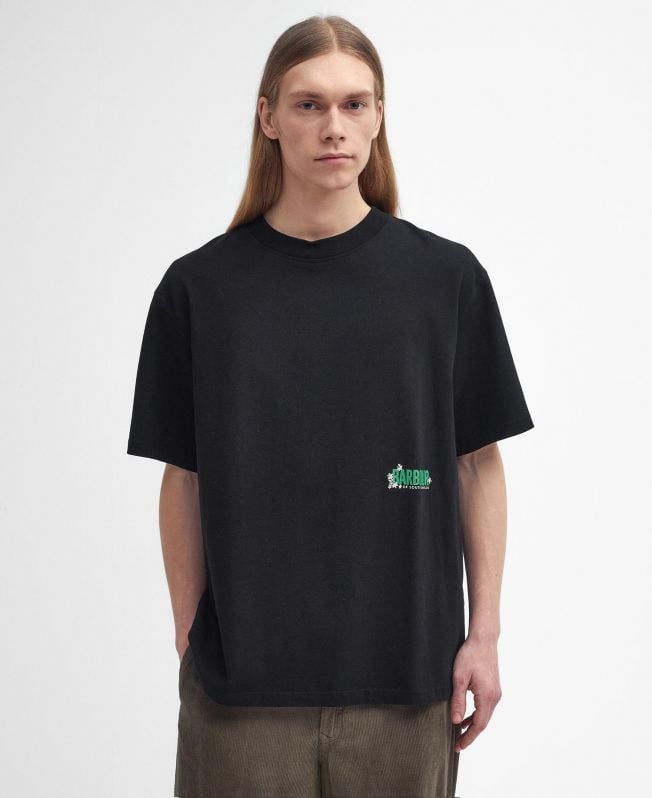 camiseta estampada oversized leonard
