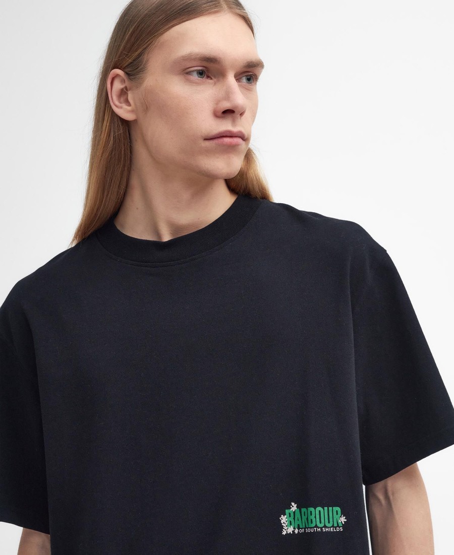 camiseta estampada oversized leonard