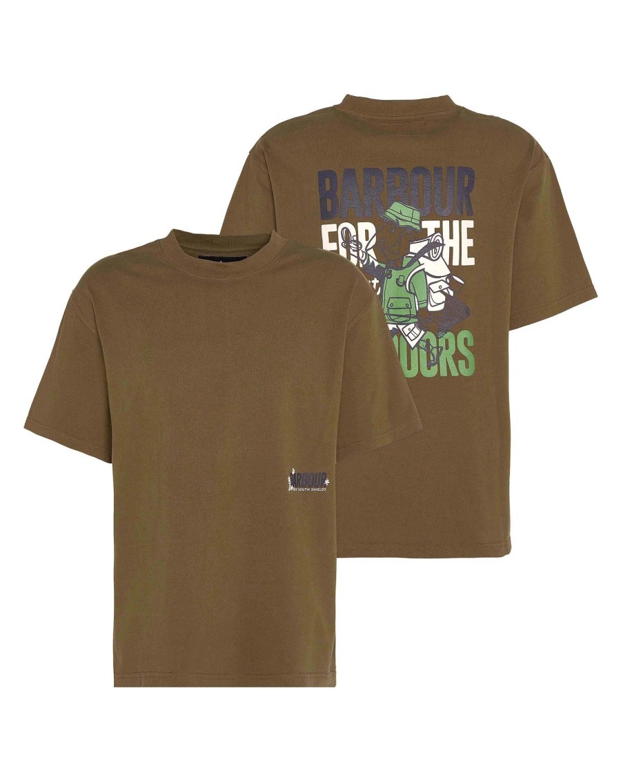 camiseta estampada oversized leonard