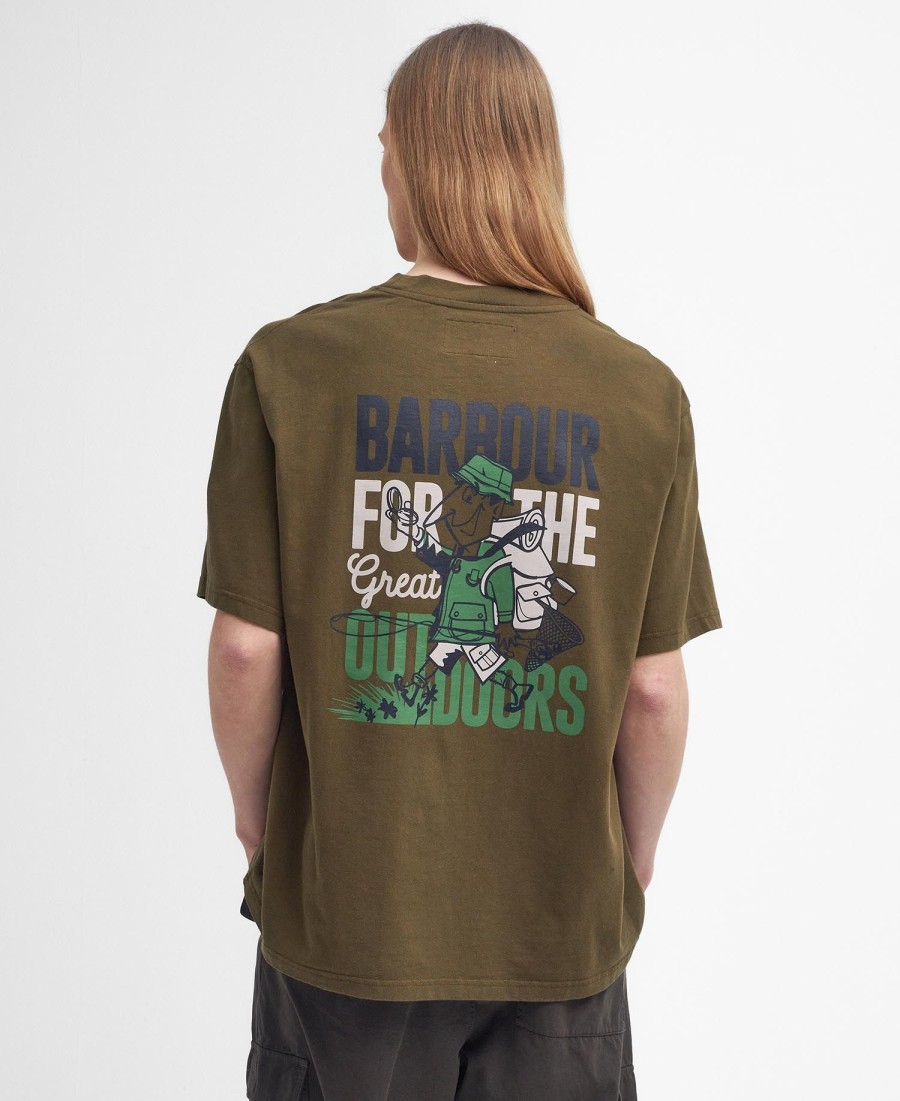 camiseta estampada oversized leonard