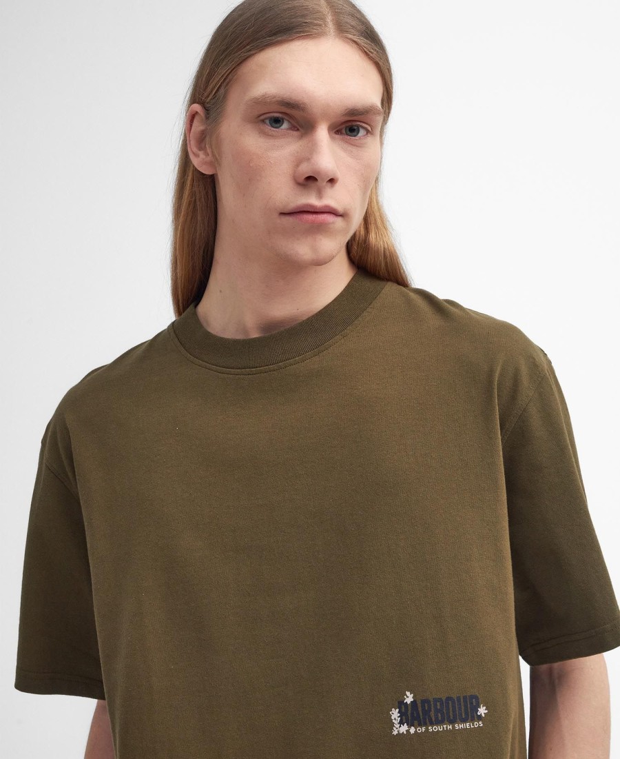 camiseta estampada oversized leonard