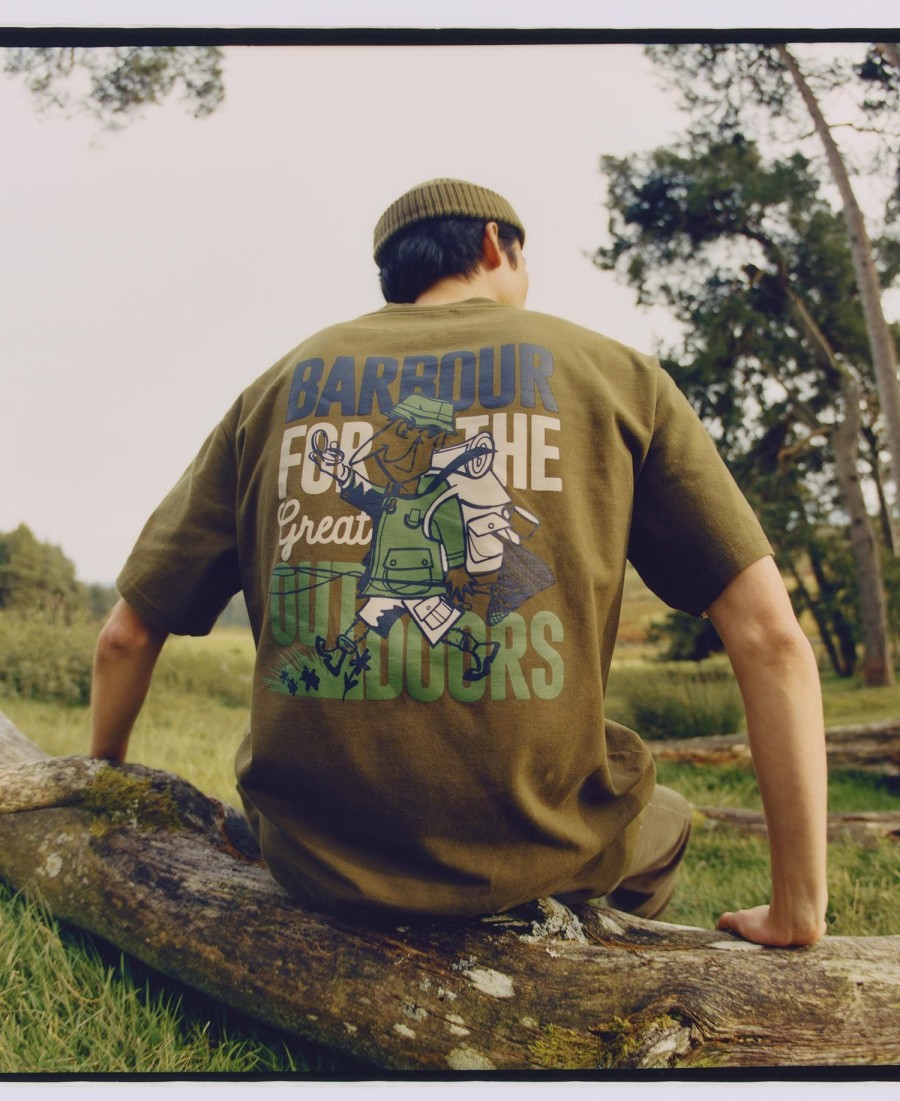 camiseta estampada oversized leonard