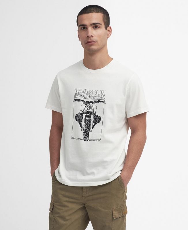camiseta com estampa de autódromo