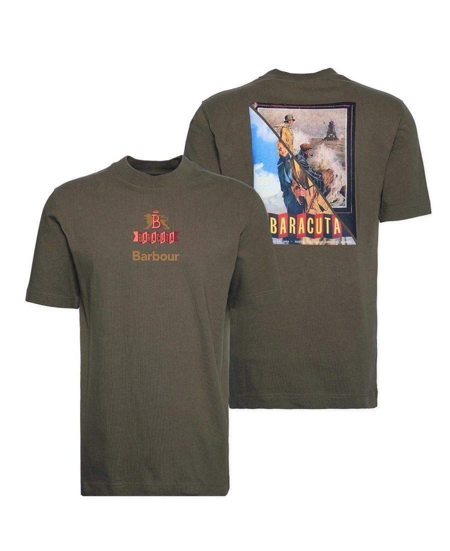 camiseta barbour x baracuta archive relaxed