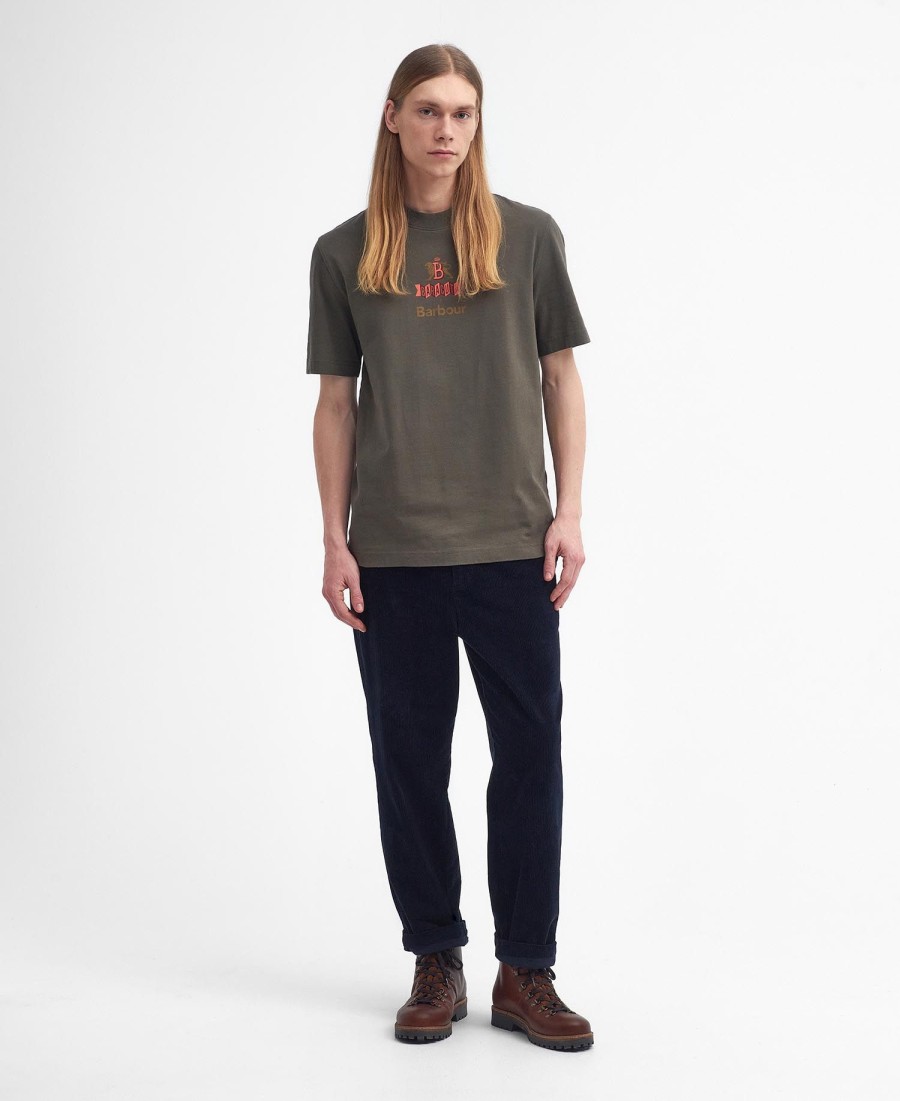 camiseta barbour x baracuta archive relaxed
