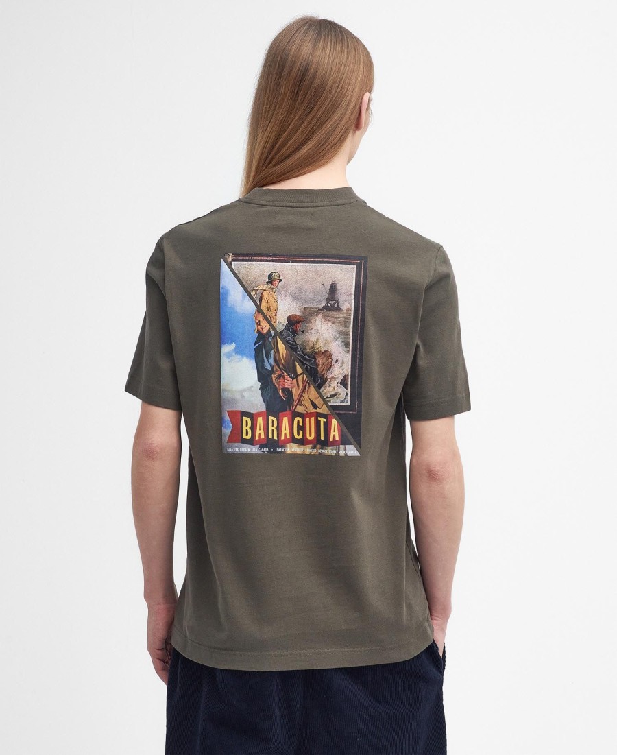 camiseta barbour x baracuta archive relaxed
