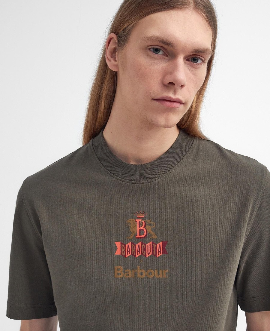 camiseta barbour x baracuta archive relaxed