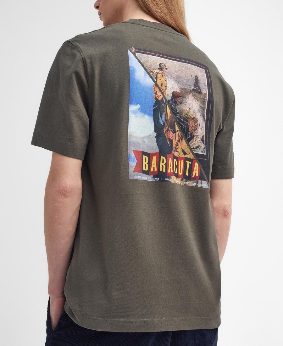 camiseta barbour x baracuta archive relaxed