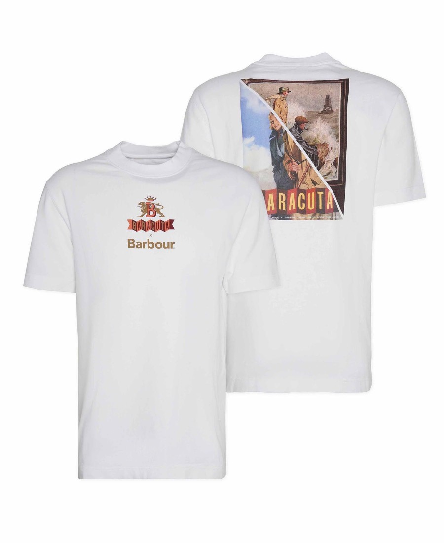 camiseta barbour x baracuta archive relaxed