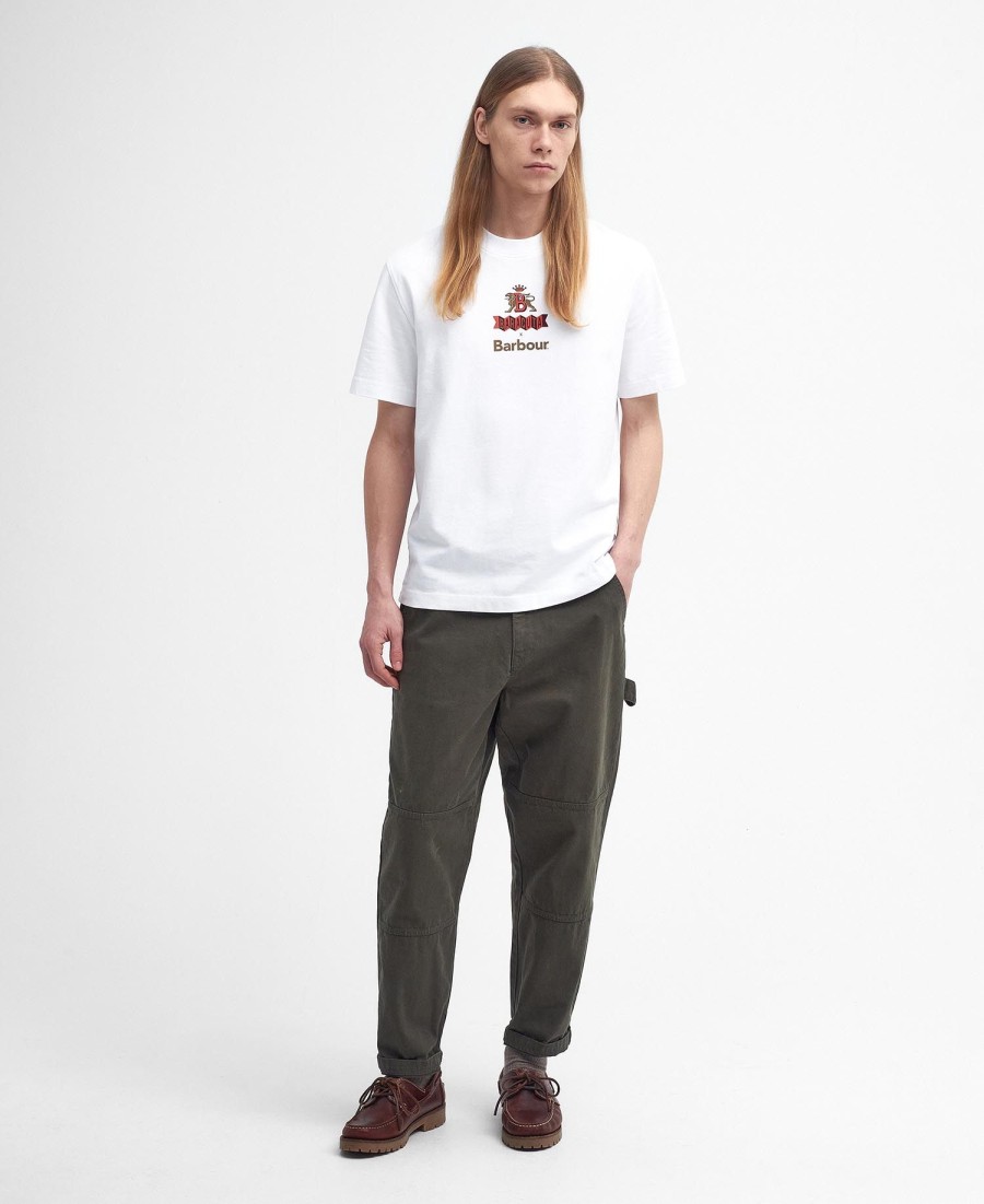 camiseta barbour x baracuta archive relaxed