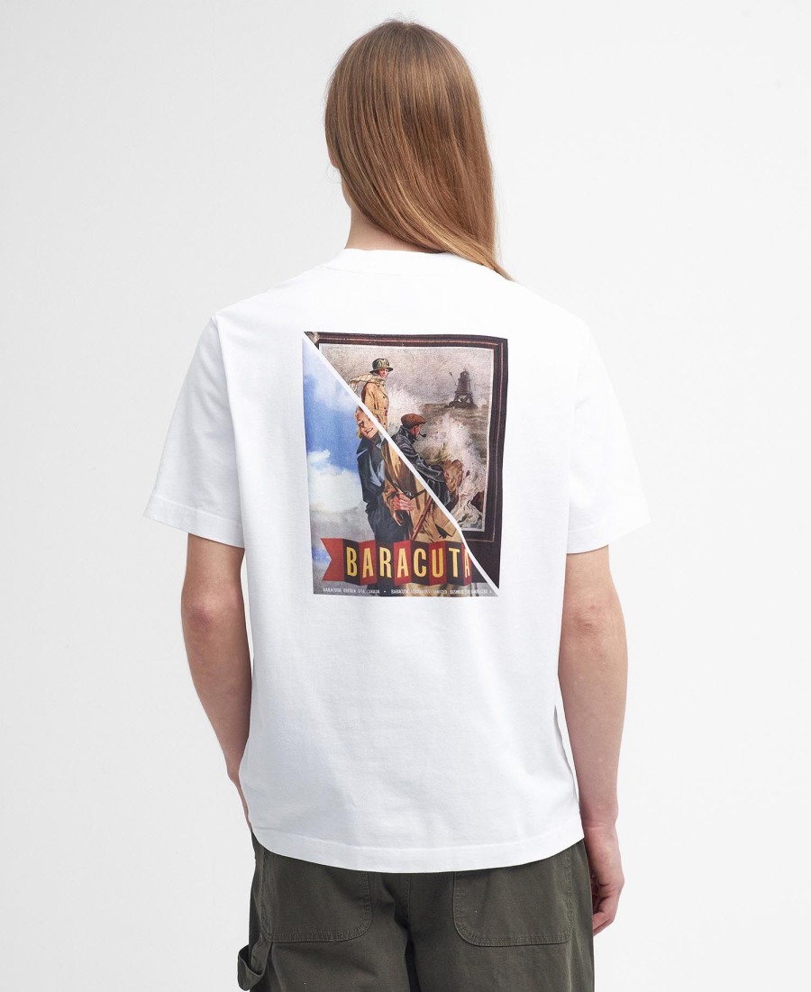 camiseta barbour x baracuta archive relaxed