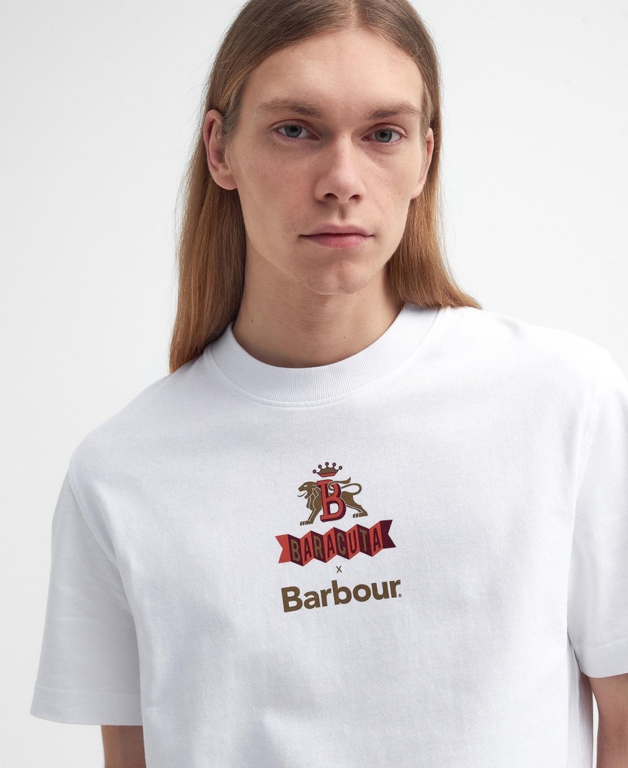 camiseta barbour x baracuta archive relaxed