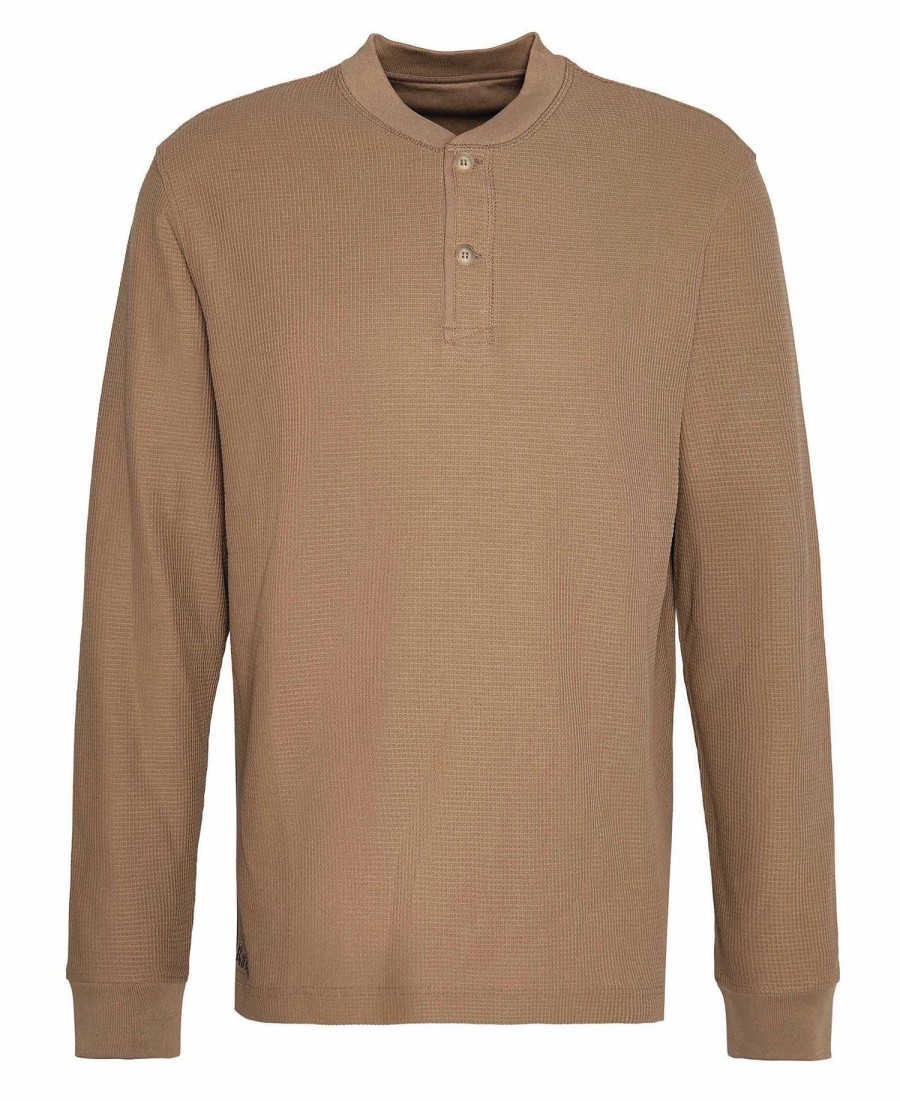 camiseta henley relaxed barbour x baracuta