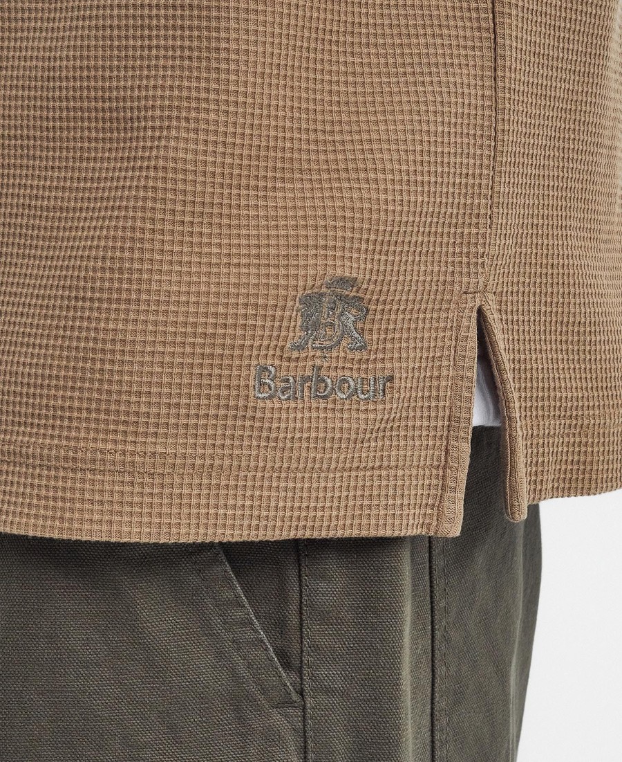 camiseta henley relaxed barbour x baracuta