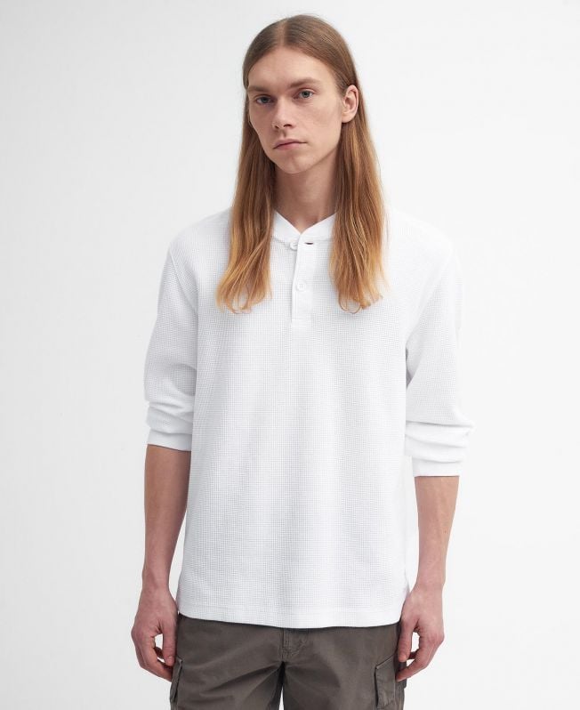 camiseta henley relaxed barbour x baracuta