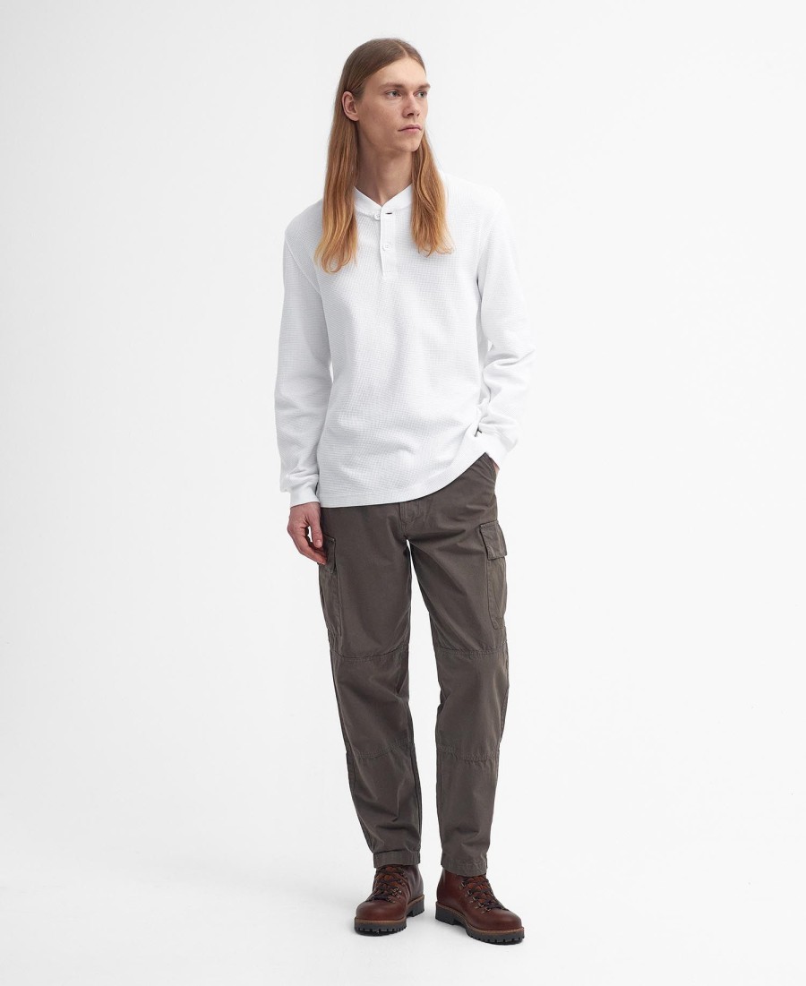 camiseta henley relaxed barbour x baracuta