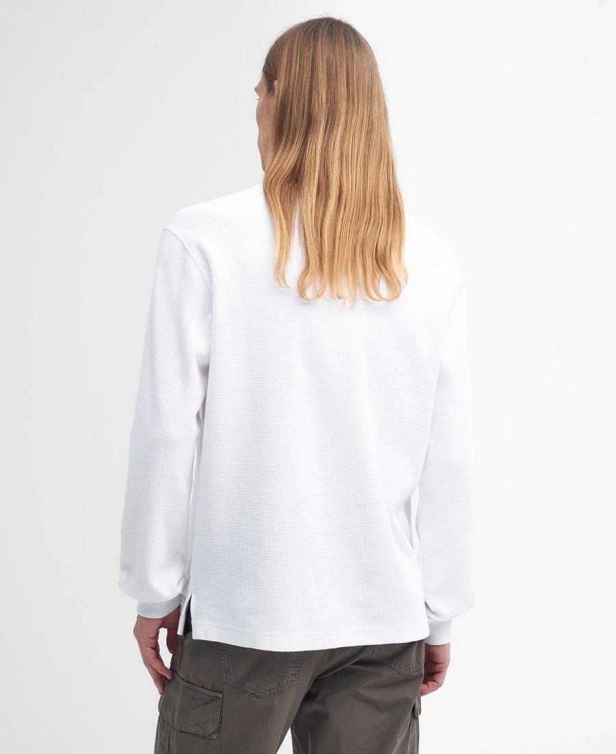 camiseta henley relaxed barbour x baracuta