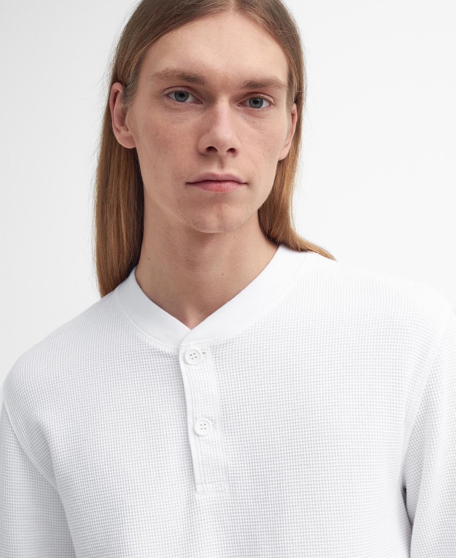 camiseta henley relaxed barbour x baracuta