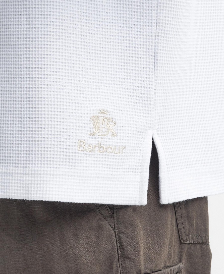 camiseta henley relaxed barbour x baracuta