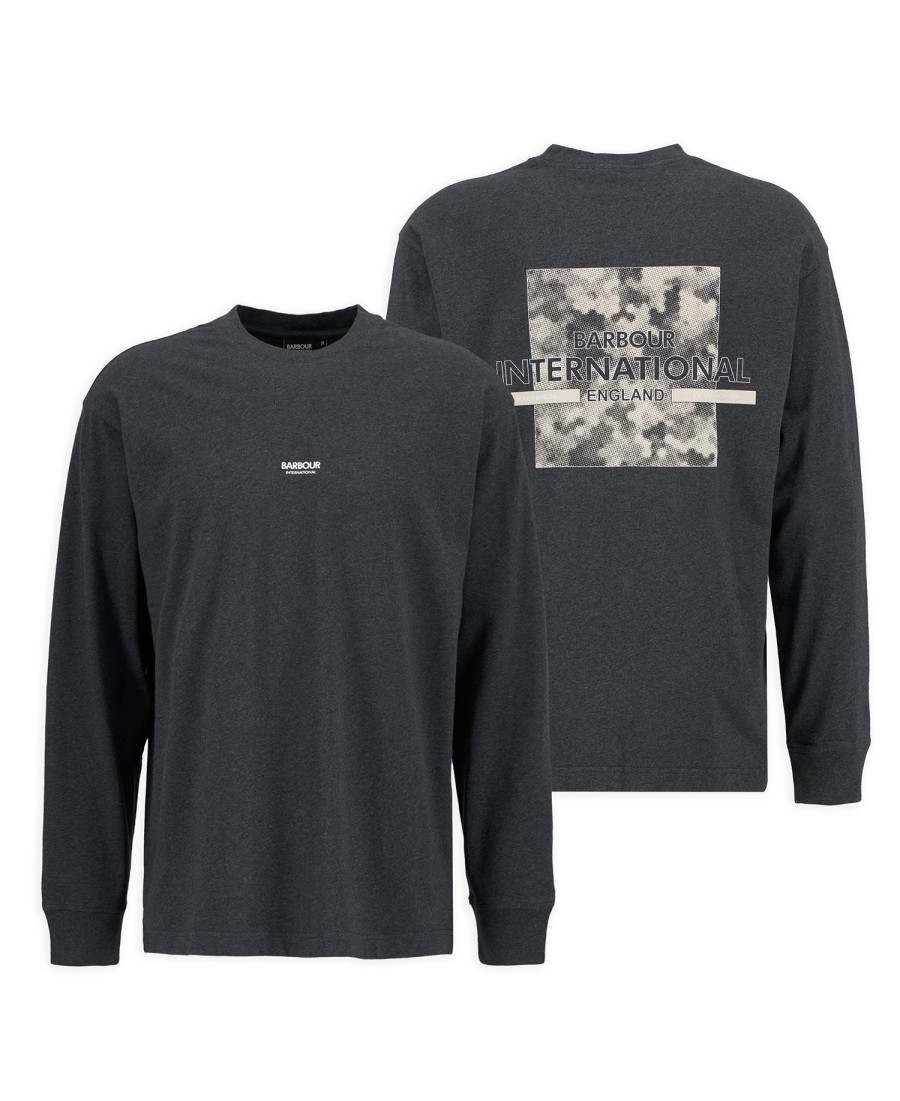 camiseta de manga comprida com estampa de pântano