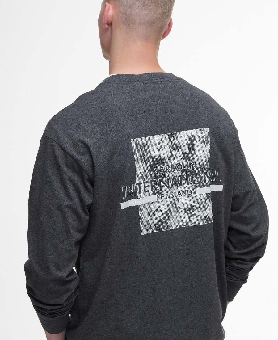 camiseta de manga comprida com estampa de pântano
