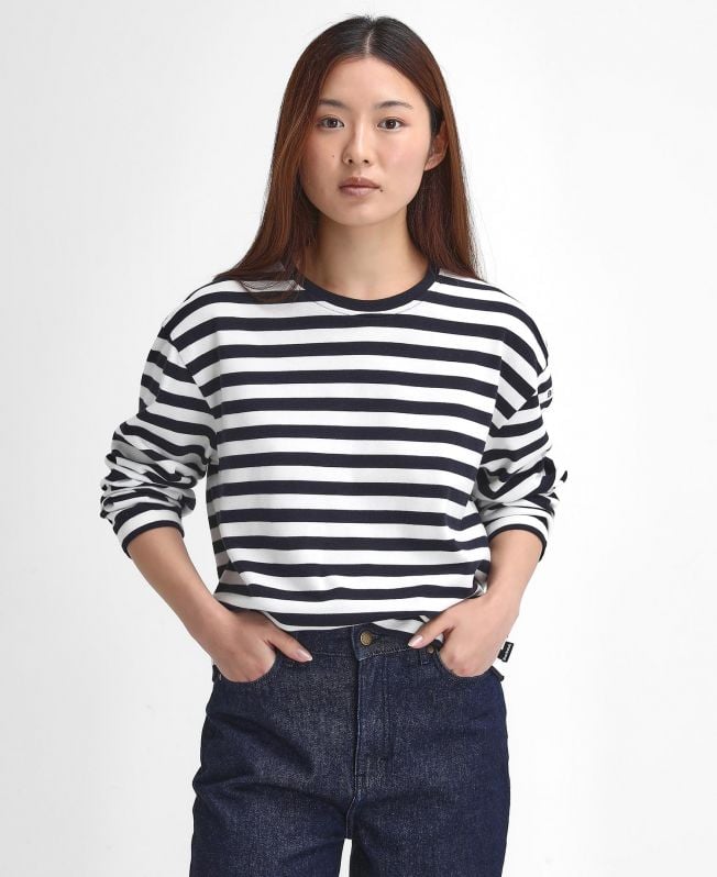 camiseta bede oversized de manga comprida
