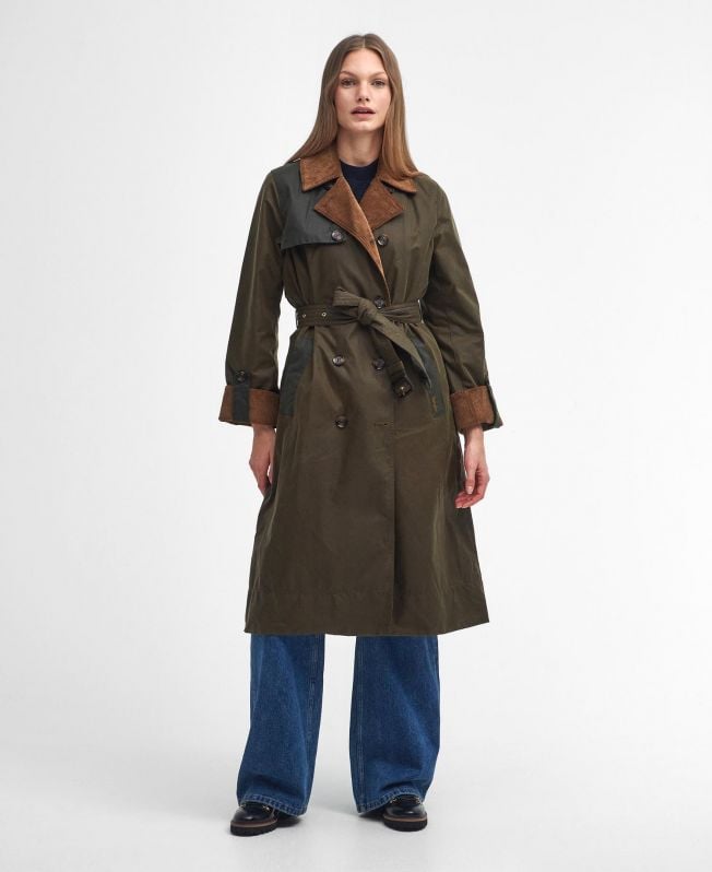 trench coat encerado brackley