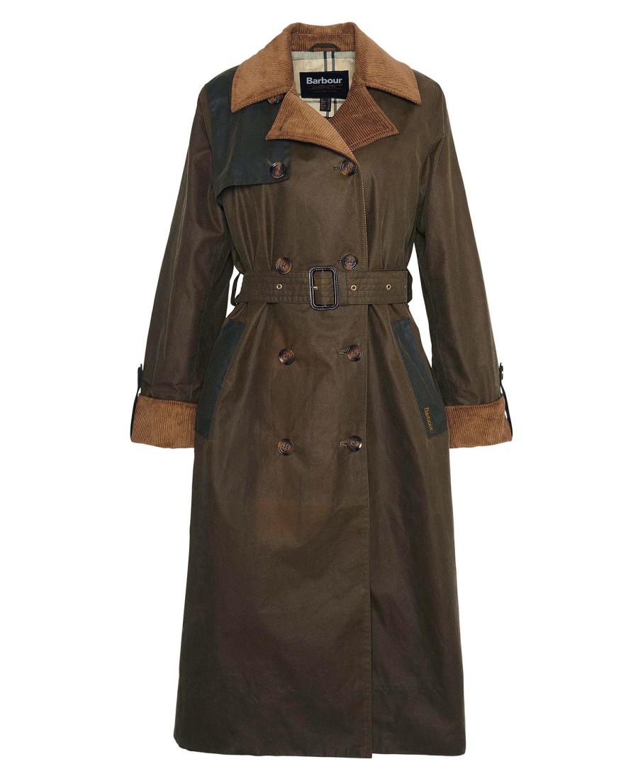 trench coat encerado brackley