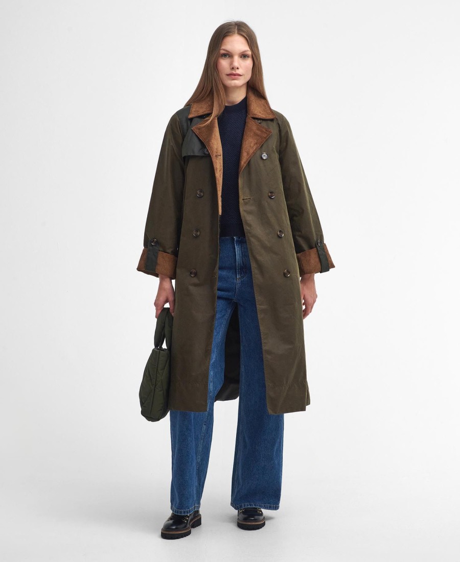 trench coat encerado brackley