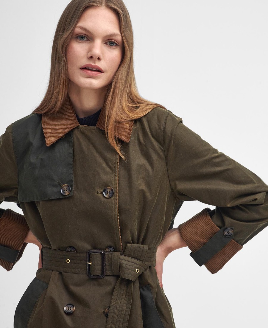 trench coat encerado brackley