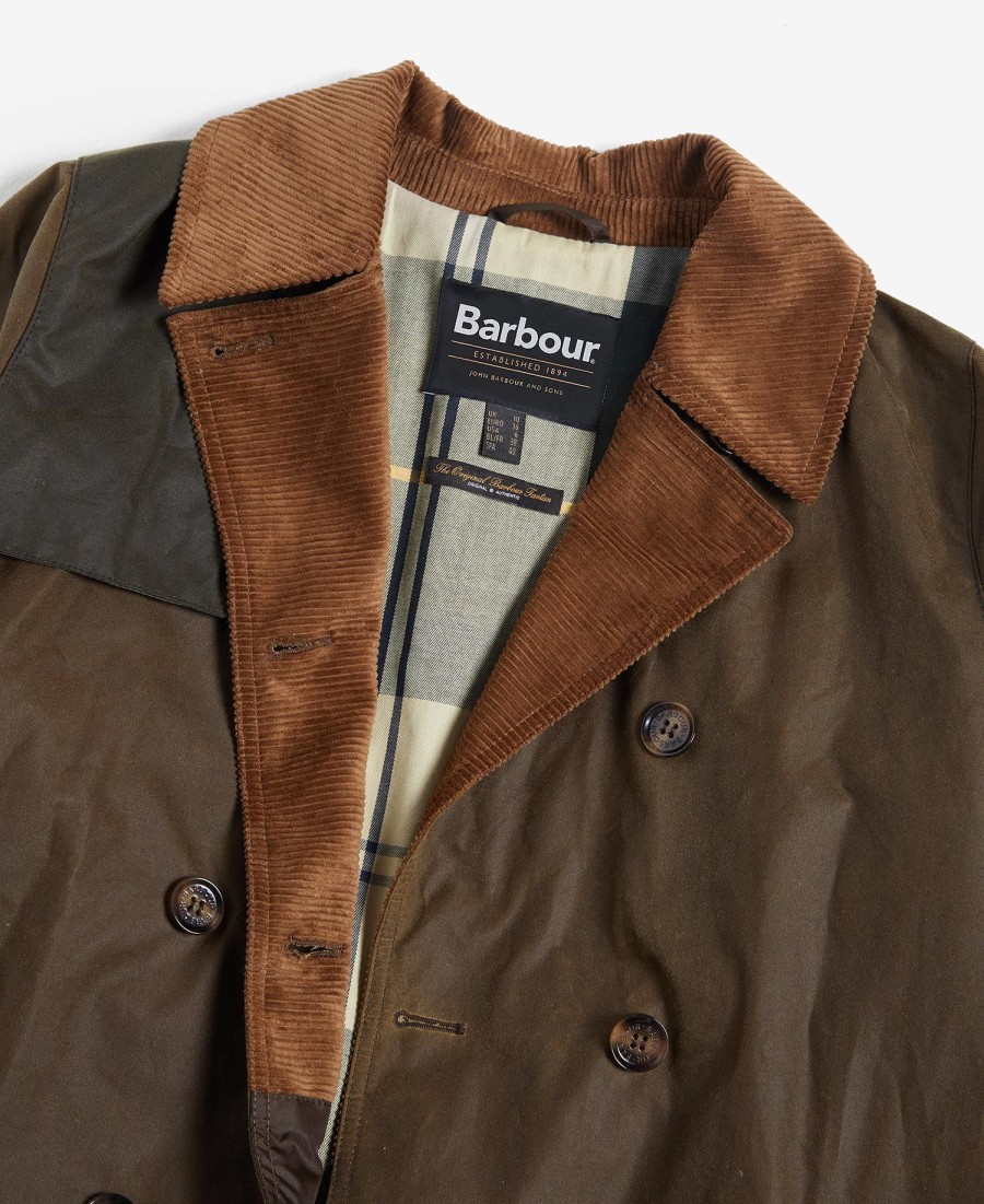 trench coat encerado brackley