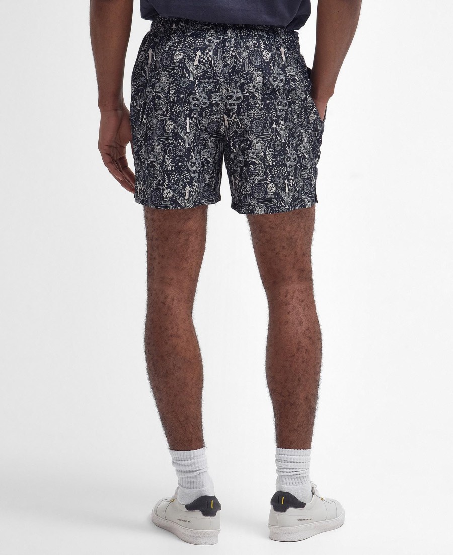 calções de banho estampados mitchel