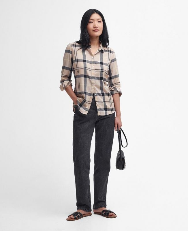calça jeans de cintura alta moorland