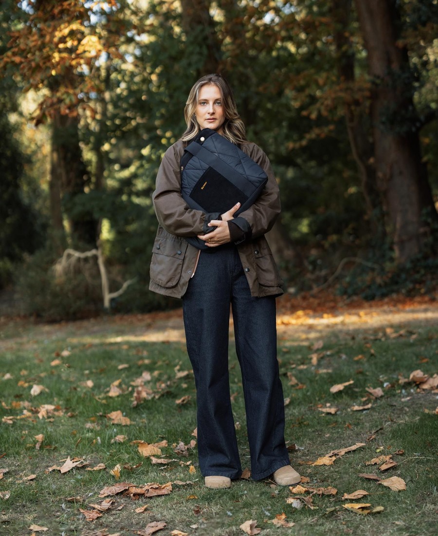 calça jeans de perna larga maisie