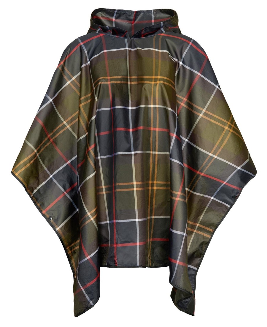 poncho impermeável xadrez