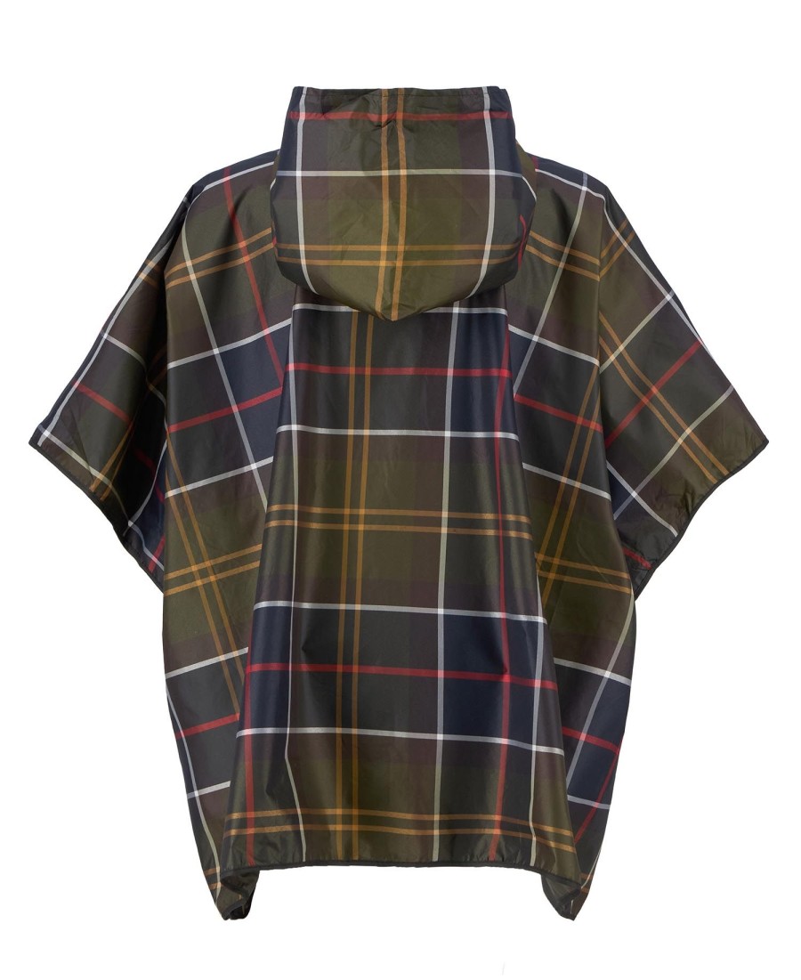 poncho impermeável xadrez