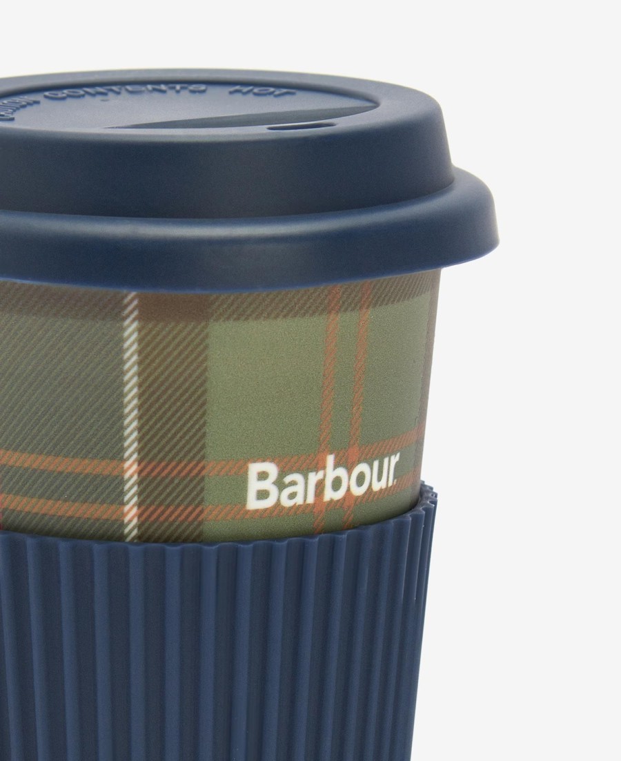 caneca de viagem xadrez reutilizável
