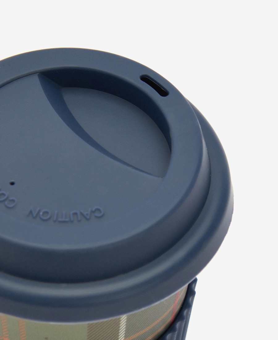 caneca de viagem xadrez reutilizável