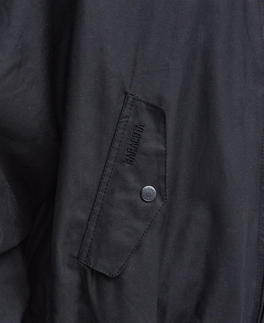 jaqueta harrington encerada barbour x baracuta ma-1