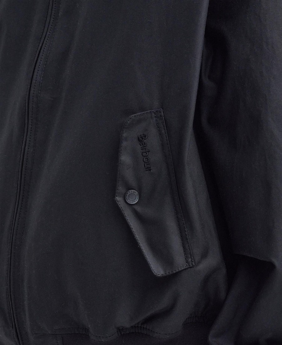 jaqueta harrington encerada barbour x baracuta ma-1