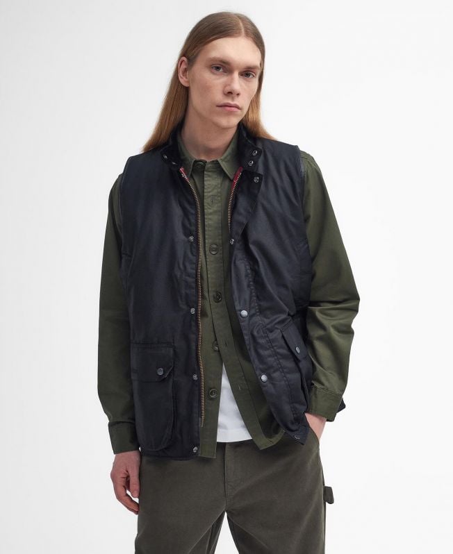 colete encerado oversized barbour x baracuta
