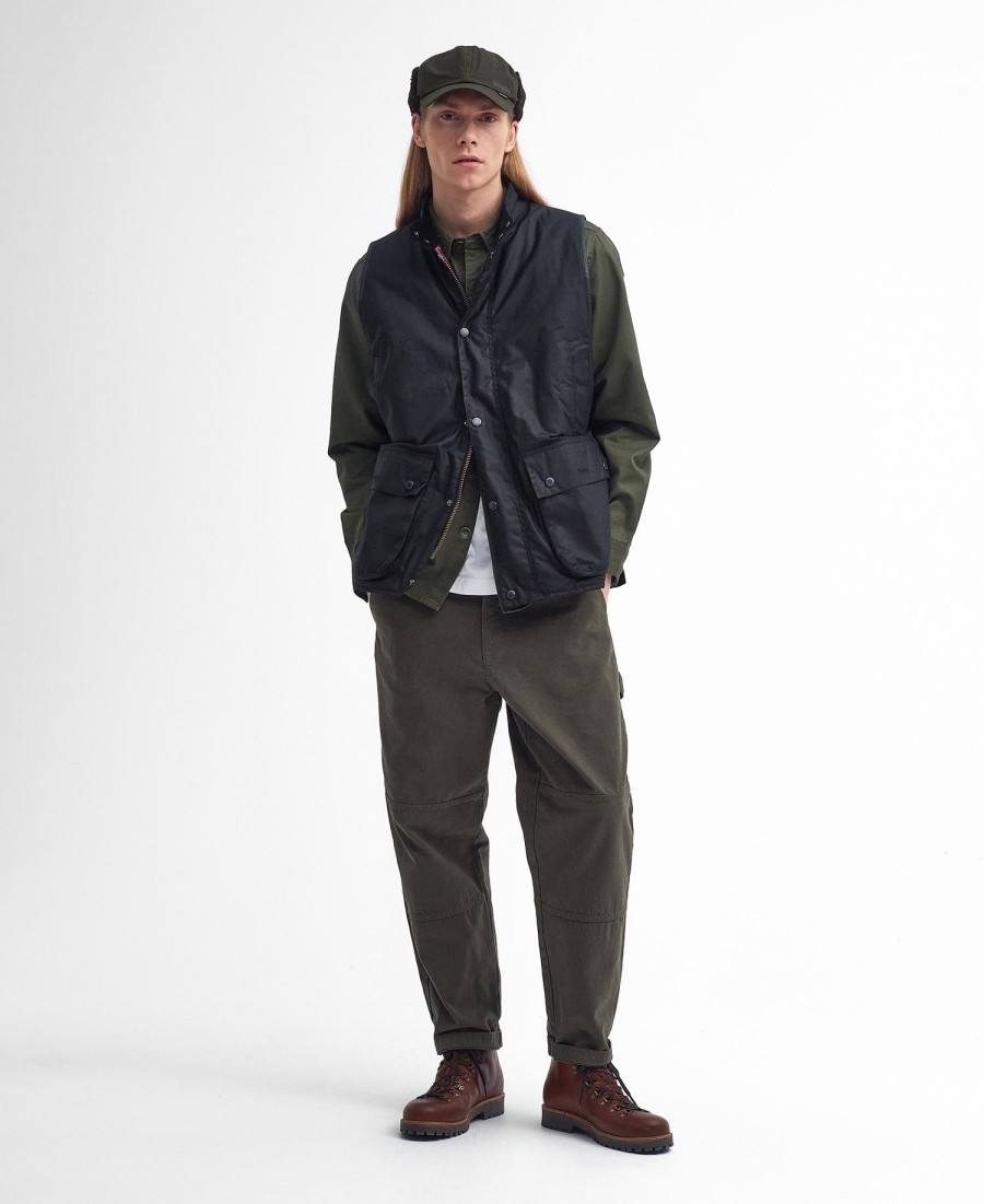colete encerado oversized barbour x baracuta