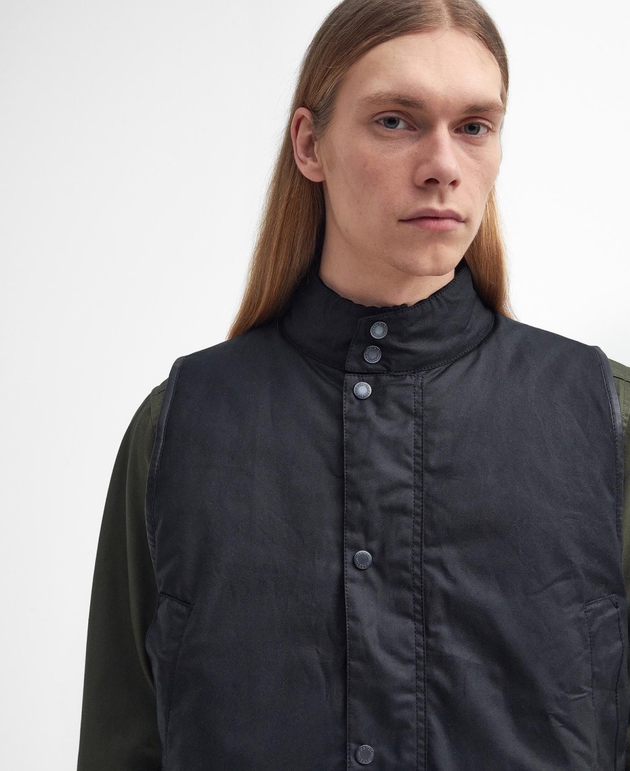 colete encerado oversized barbour x baracuta