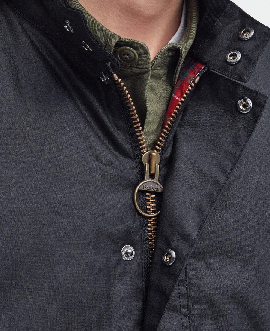 colete encerado oversized barbour x baracuta