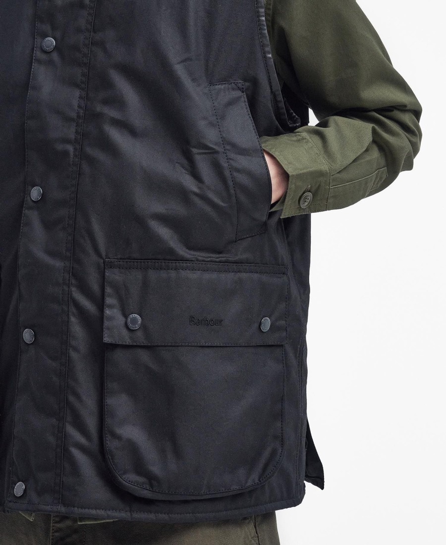 colete encerado oversized barbour x baracuta