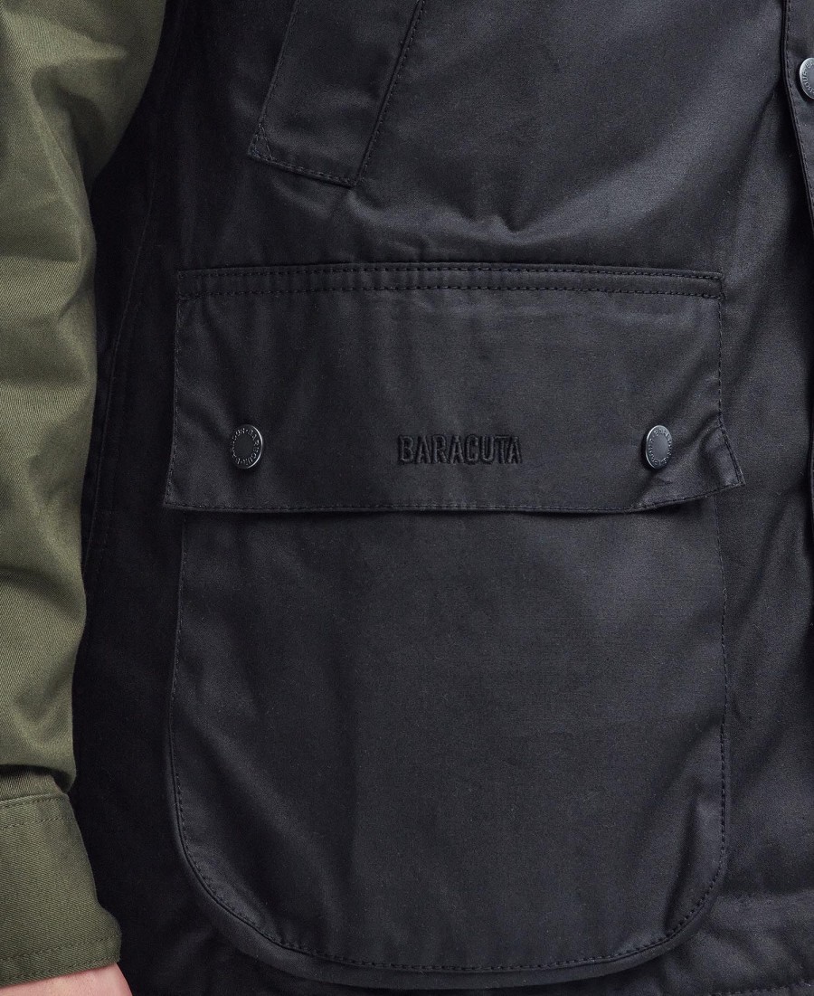 colete encerado oversized barbour x baracuta